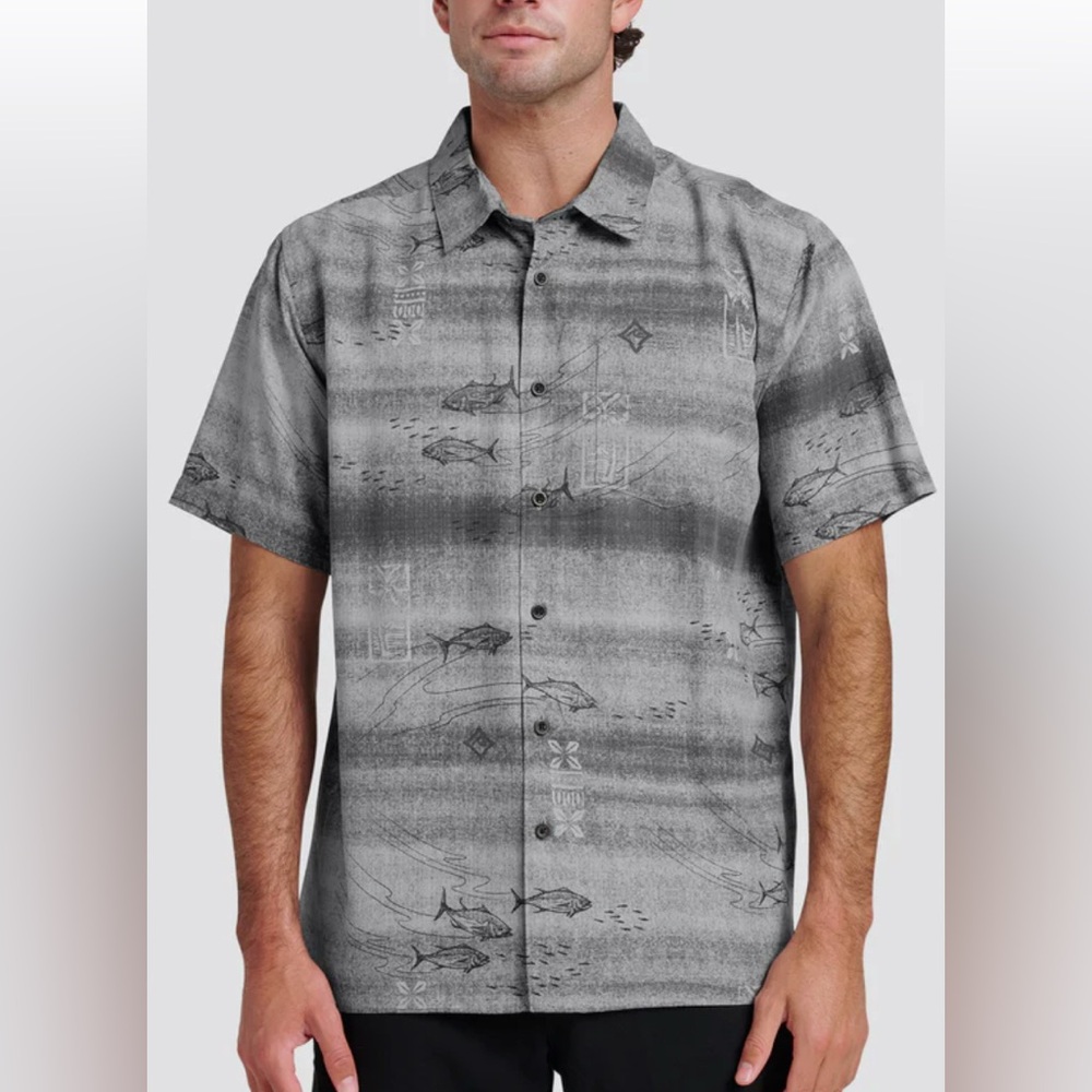 NWT Quiksilver Men's Waterman Go Fish Shirt